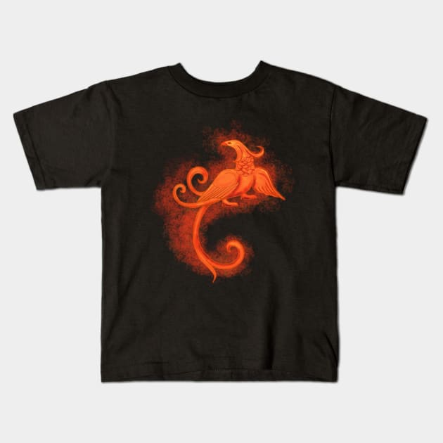 The phoenix: symbol of resilience Kids T-Shirt by Artarulle